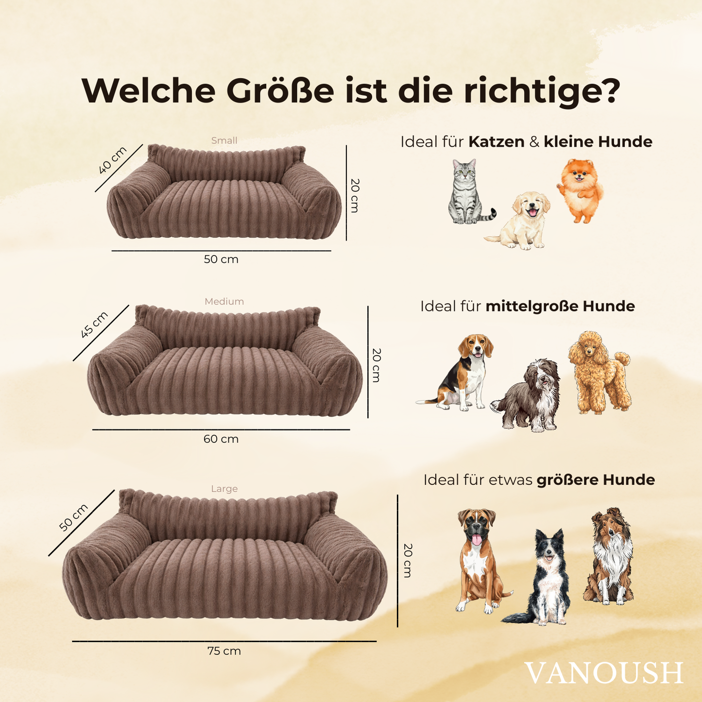 VANOUSH COMFORT NEST - Luxuriöses Haustierbett